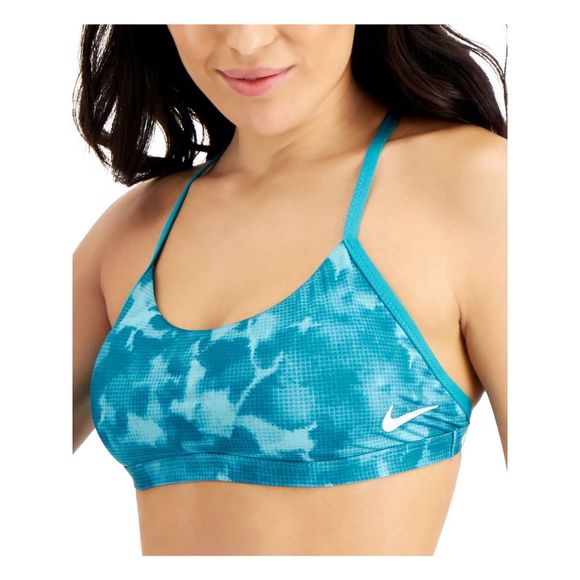 NIKE Other - NIKE Women's Teal Stretch Crossback Lined Strappy Scoop Neck Swimsuit Top S